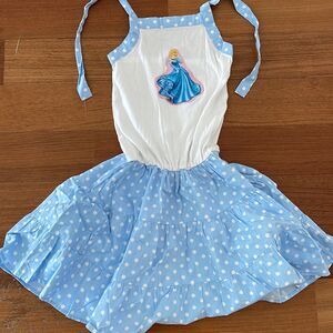 Girls custom made Cinderella appliqué dress 10